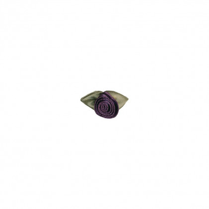 Fleur ruban pour lingerie Violet prune
