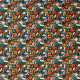 Tissu coton Oeko-tex imprimé Acanthe Multicolore