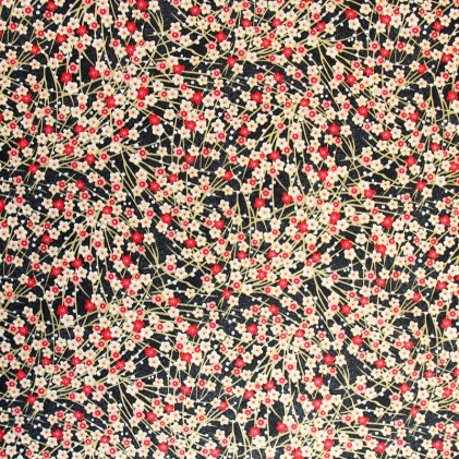 Tissu coton Oeko-tex imprimé Japon Rose
