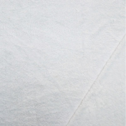 Tissu éponge bambou BIO  Blanc