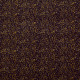 Tissu coton imprimé Pointillés Marron / Jaune