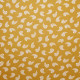 Tissu imprimé Plumette Jaune moutarde