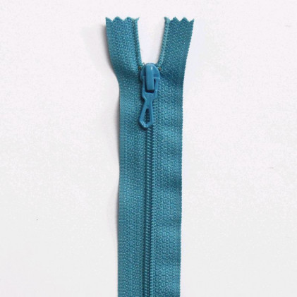 Fermeture Eclair nylon non séparable 55 cm Z 51 Bleu turquoise