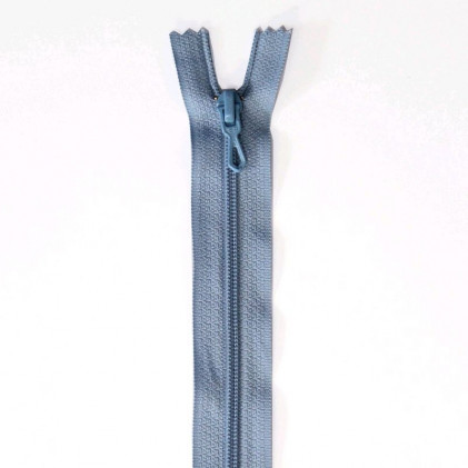 Fermeture Eclair nylon non séparable 55 cm Z 51 Bleu ciel