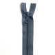 Fermeture Eclair nylon non séparable 55 cm Z 51 Bleu gris
