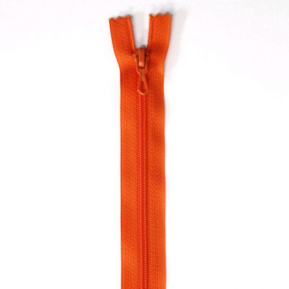 Fermeture Eclair nylon non séparable 55 cm Z 51 Orange