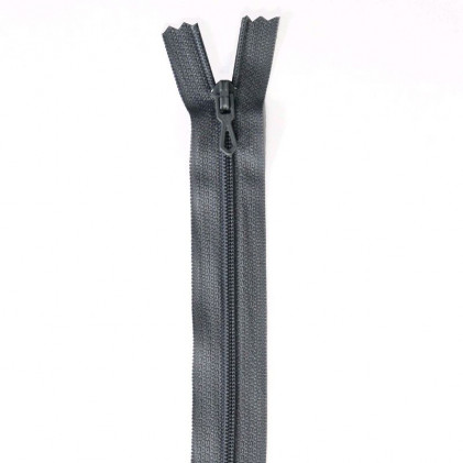 Fermeture Eclair nylon non séparable 60 cm Z 51 Gris