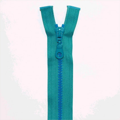Fermeture Eclair plastique séparable 30 cm Z 54 Bleu turquoise