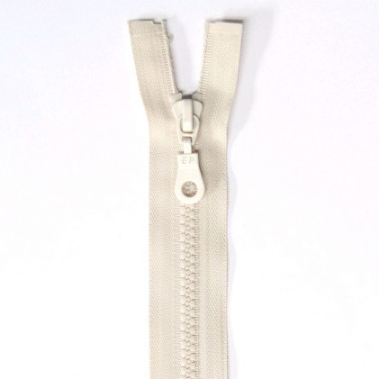 Fermeture Eclair plastique séparable 30 cm Z 54 Blanc cassé