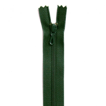 Fermeture Eclair nylon non séparable 18 cm Z 51  Vert sapin