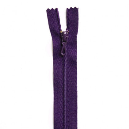 Fermeture Eclair nylon non séparable 18 cm Z 51  Violet foncé
