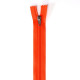 Fermeture Eclair nylon non séparable 25 cm Z 51 Orange fluo