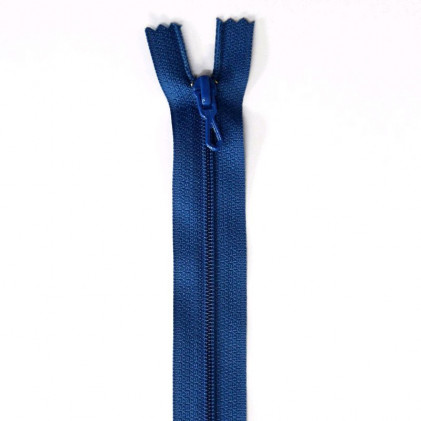Fermeture Eclair nylon non séparable 25 cm Z 51 Bleu roi