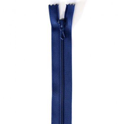 Fermeture Eclair nylon non séparable 25 cm Z 51 Bleu