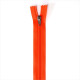 Fermeture Eclair nylon non séparable 30 cm Z 51 Orange fluo
