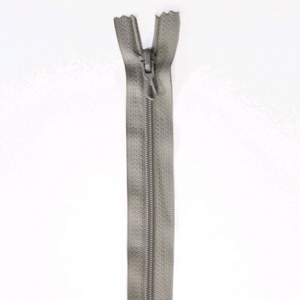 Fermeture Eclair nylon non séparable 30 cm Z 51 Gris souris