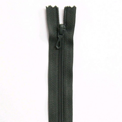 Fermeture Eclair nylon non séparable 30 cm Z 51 Vert treillis