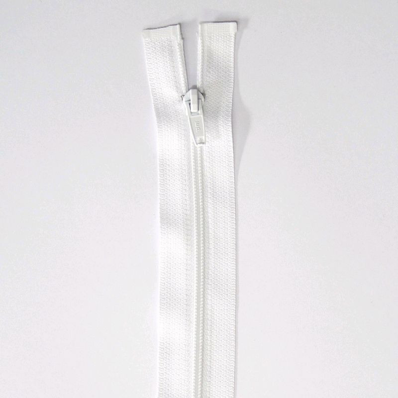 Fermeture Eclair spirale séparable 25 cm Z 58 Blanc - Self Tissus
