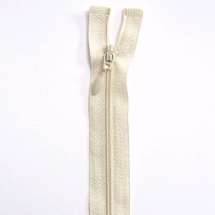 Fermeture Eclair nylon séparable 30 cm Z 45 Blanc cassé