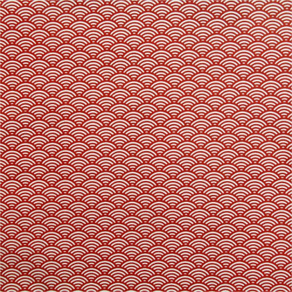 Tissu coton enduit Oeko-Tex Sushi Rouge