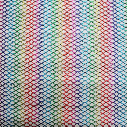 Tissu simili Dragon Rainbow  Multicolore