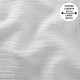 Tissu double gaze de coton Grande Largeur 280cm Blanc