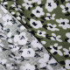 Tissu viscose Oeko-Tex imprimé petites fleurs vert