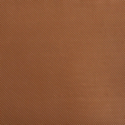 Tissu viscose imprimé Minipois Terracotta