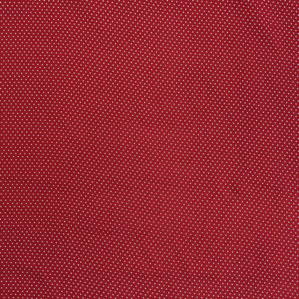 Tissu viscose imprimé Minipois Rouge