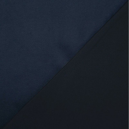 Tissu softshell-polaire uni  Bleu marine