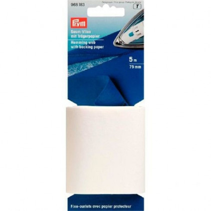 Fixe-ourlets avec papier protecteur 75 mm Blanc