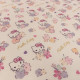 Tissu popeline Oeko-Tex imprimé Hello Kitty Blanc / Rose