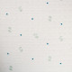 Tissu lange Oeko-Tex Petits Petons Blanc / Bleu