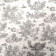 Tissu draps imprimé toile de jouy Mini pastorale Gris