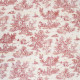 Tissu draps imprimé toile de jouy Mini pastorale Rouge