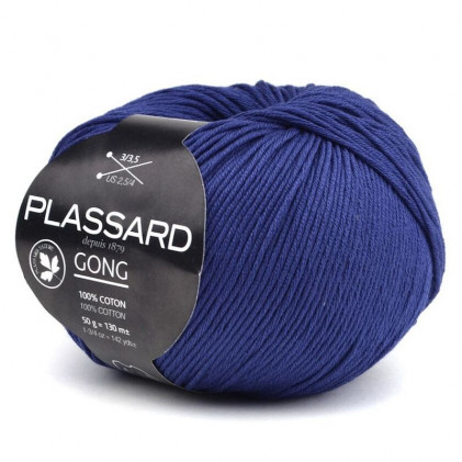 Pelote de laine Plassard Gong bleu marine