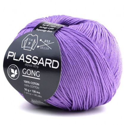 Pelote de laine Plassard Gong Violet