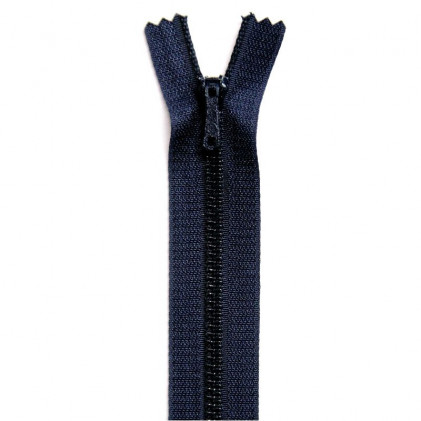 Fermeture Eclair métallique spécial pantalon non séparable 8 cm Z 13 Bleu marine