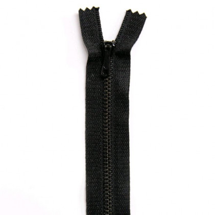 Fermeture Eclair métallique spécial pantalon non séparable 8 cm Z 13 Noir