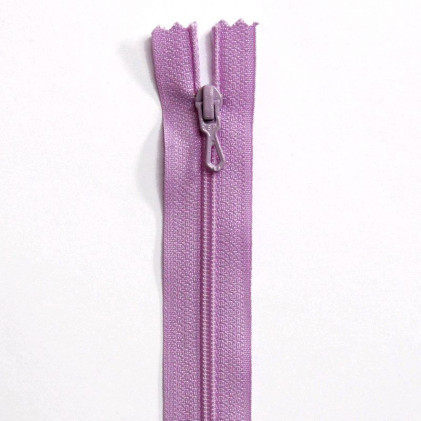 Fermeture Eclair nylon non séparable 12 cm Z 51 Violet lilas