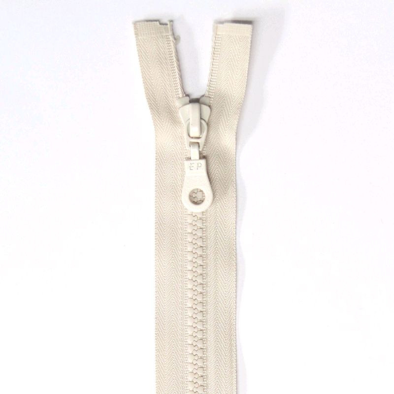 Fermeture Eclair plastique séparable 50 cm Z 54 Blanc cassé - Self