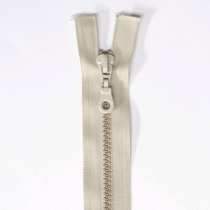 Fermeture Eclair plastique séparable 40 cm Z 54 Blanc cassé - Self Tissus