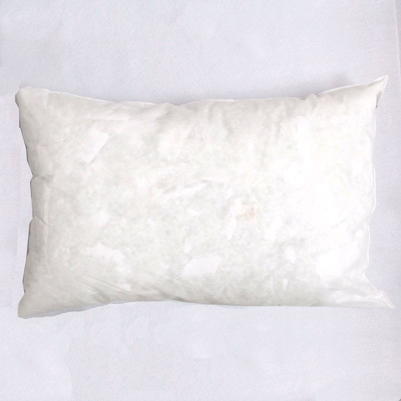 Coussin rectangulaire de 45 x 70 cm Blanc - Self Tissus