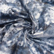Tissu coton imprimé Nuages et paillettes de Noël Bleu marine