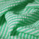 Tissu seersucker à rayures Livia Vert