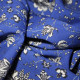 Tissu viscose imprimé Sari Bleu