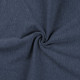 Bord-côte tubulaire uni  Bleu Jean's