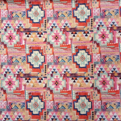 Tissu toile imprimée Ethnics Multicolore