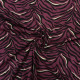 Tissu jersey imprimé Zèbre Violet aubergine