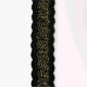 Elastique à ceinture Perles 50 mm Noir / Doré